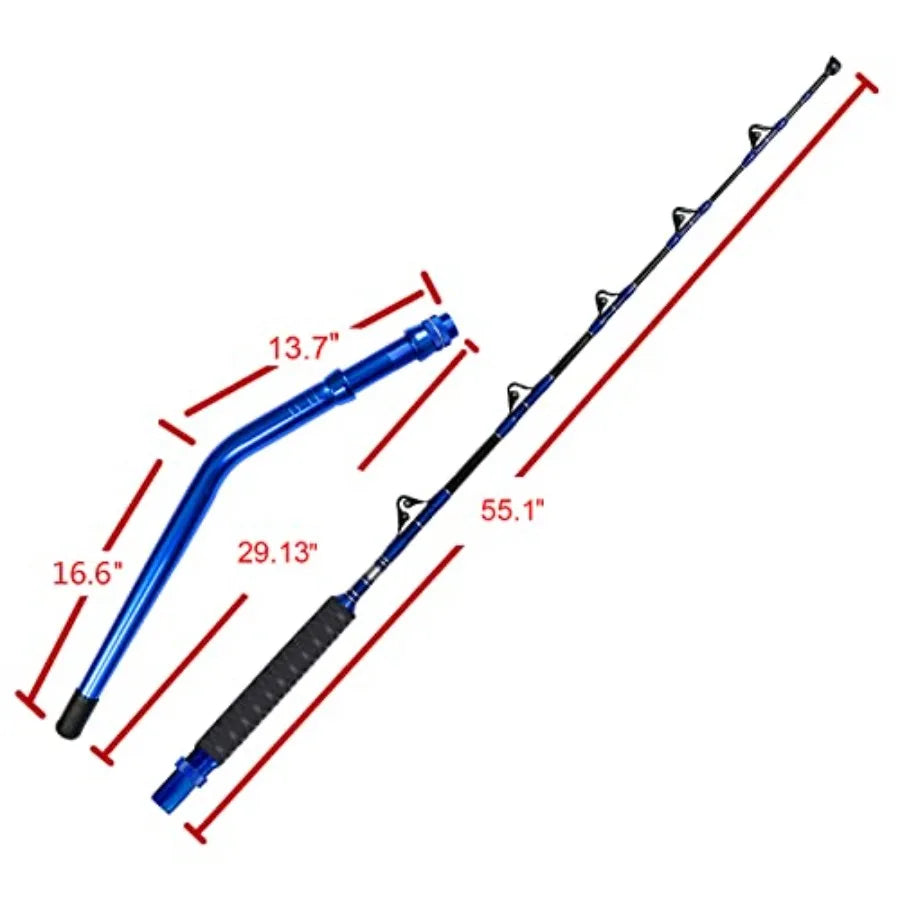 Saltwater Offshore Trolling Rod Roller Rod Deep Sea Fishing