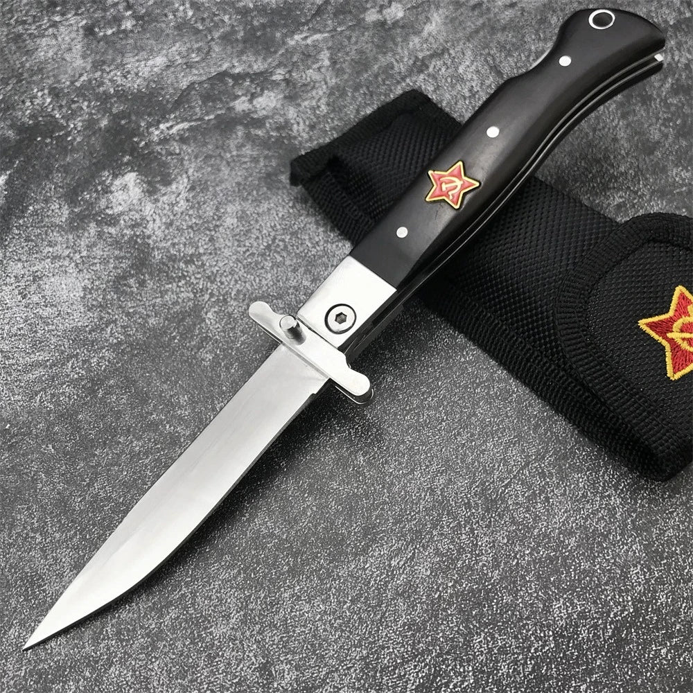 DIY Supplies Stainless Steel Folding Pocket Knife Outdoor Camping Gear