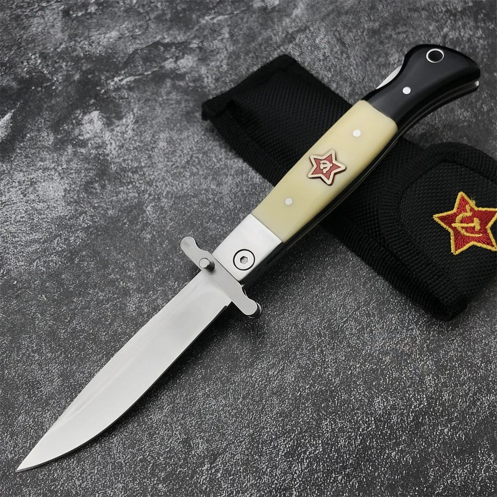 DIY Supplies Stainless Steel Folding Pocket Knife For Outdoor Camping