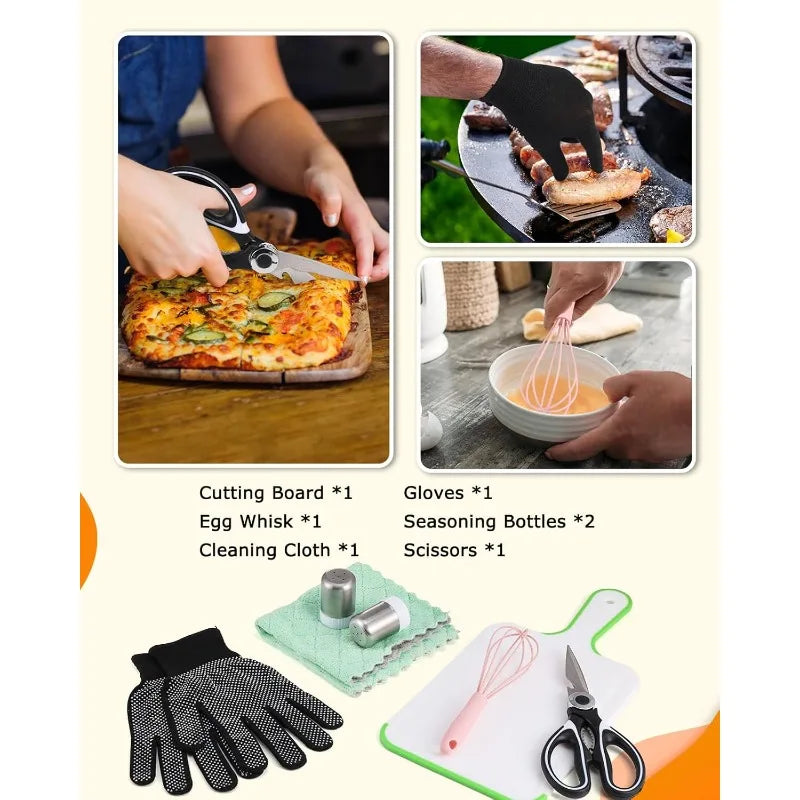 Camping Cooking Set Utensils for Camp Kitchen and Grilling