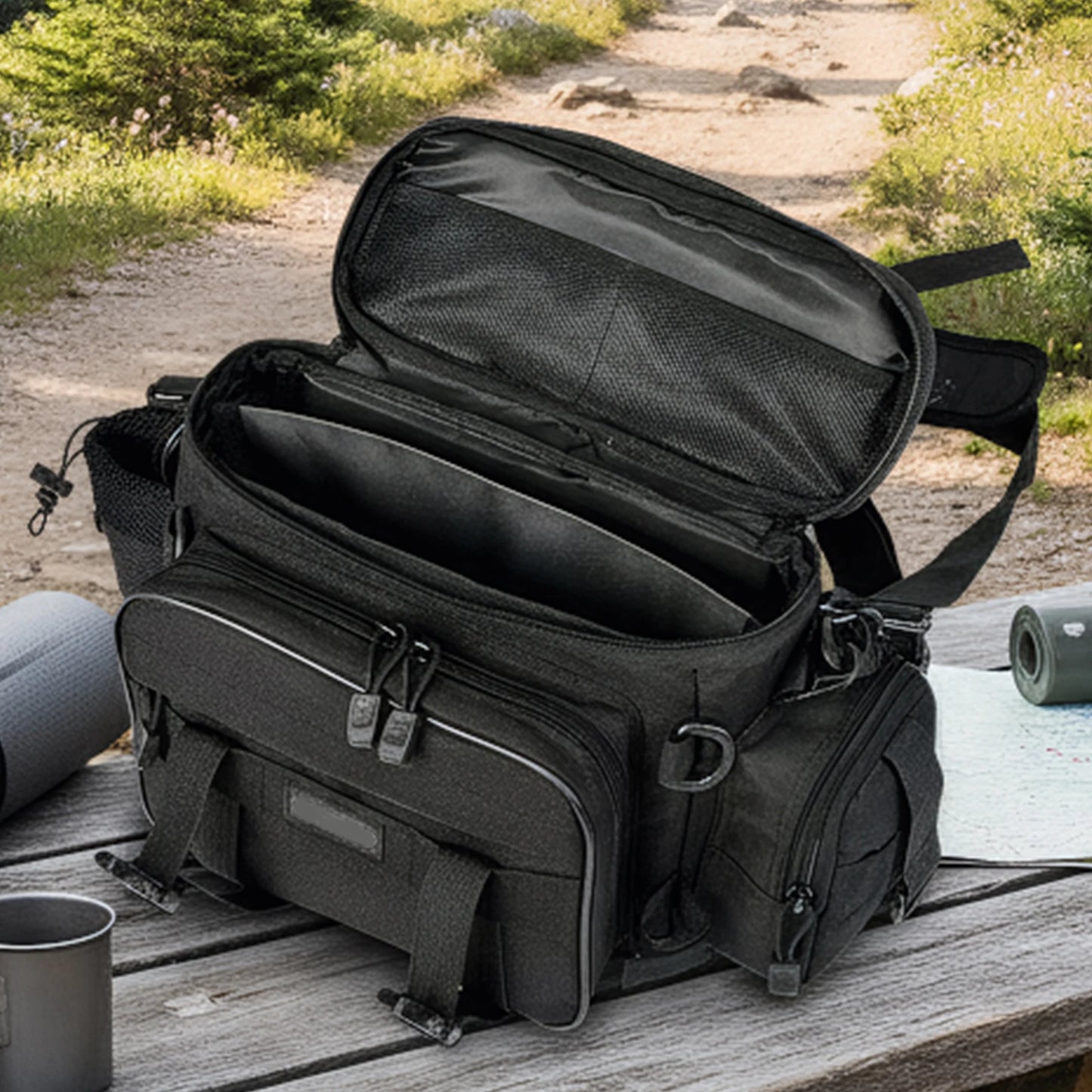 Multi Functional Lure Bag Wear Resistant Tackle Organizer Backpack