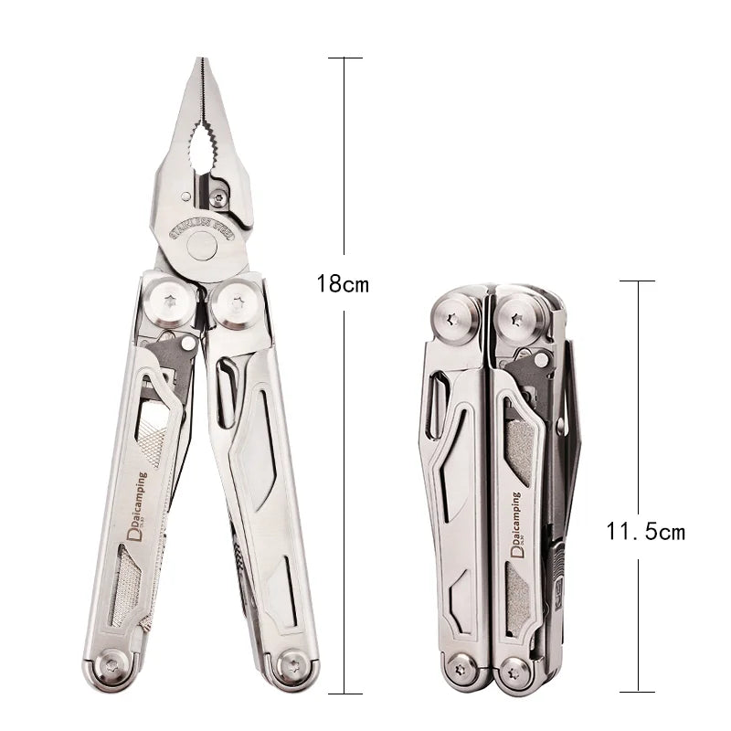 Daicamping DL30 Multitool Set With Pliers Scissors Knife Clamp EDC