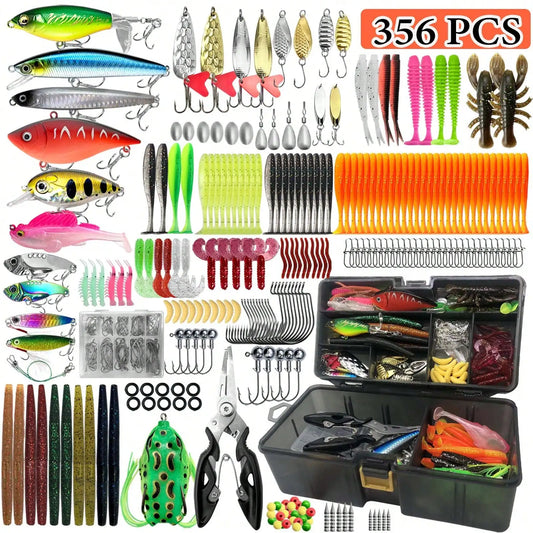 Mixed Fishing Lure Set Tackle Box Bait Kit For Angling