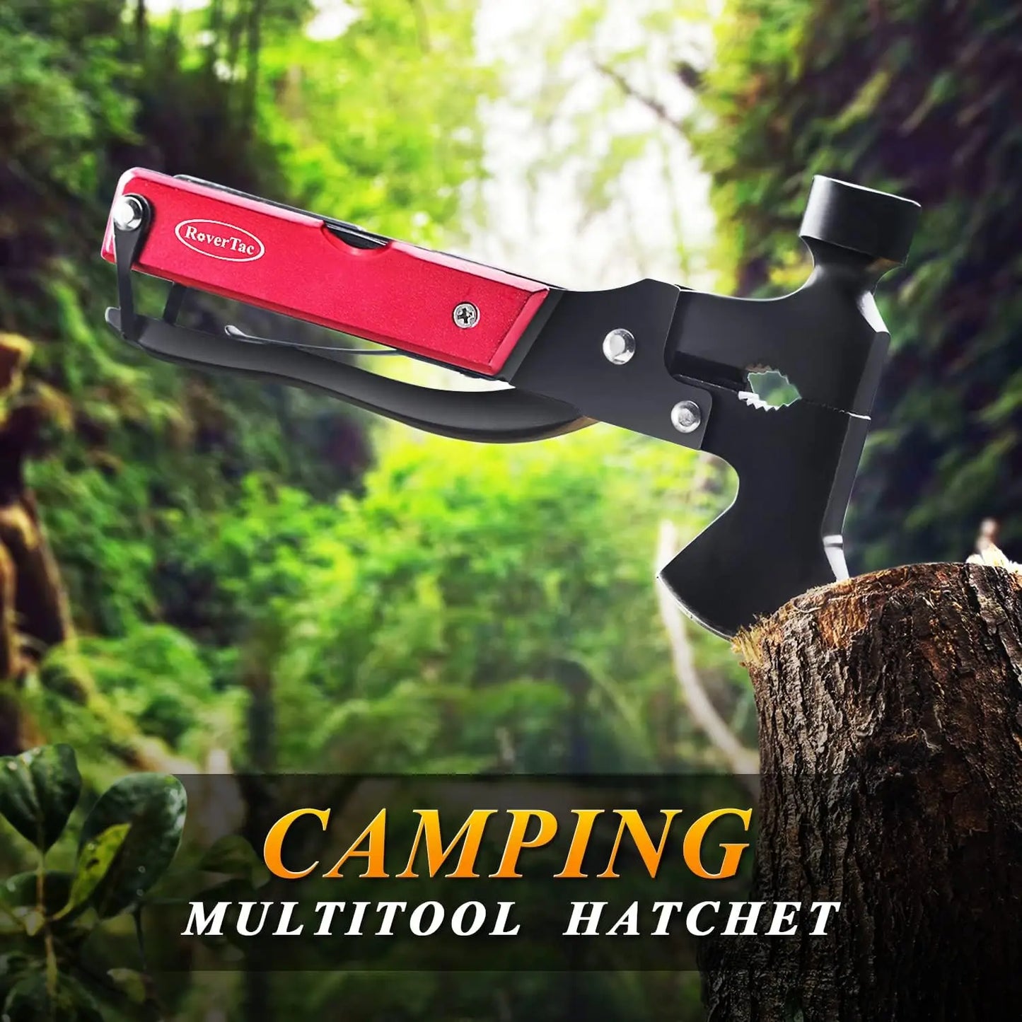 Multitool Camping Axe With Knife Hammer Saw 14 In 1