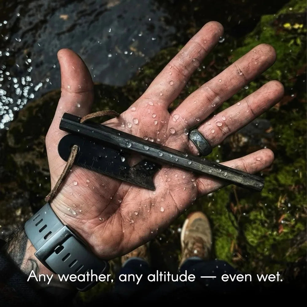 Iron Magnesium Fire Starter Kit With Waterproof Survival Sickle