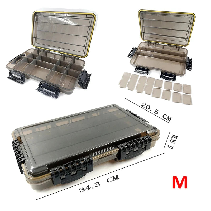 Waterproof Fishing Tackle Box Large Capacity Storage Organizer