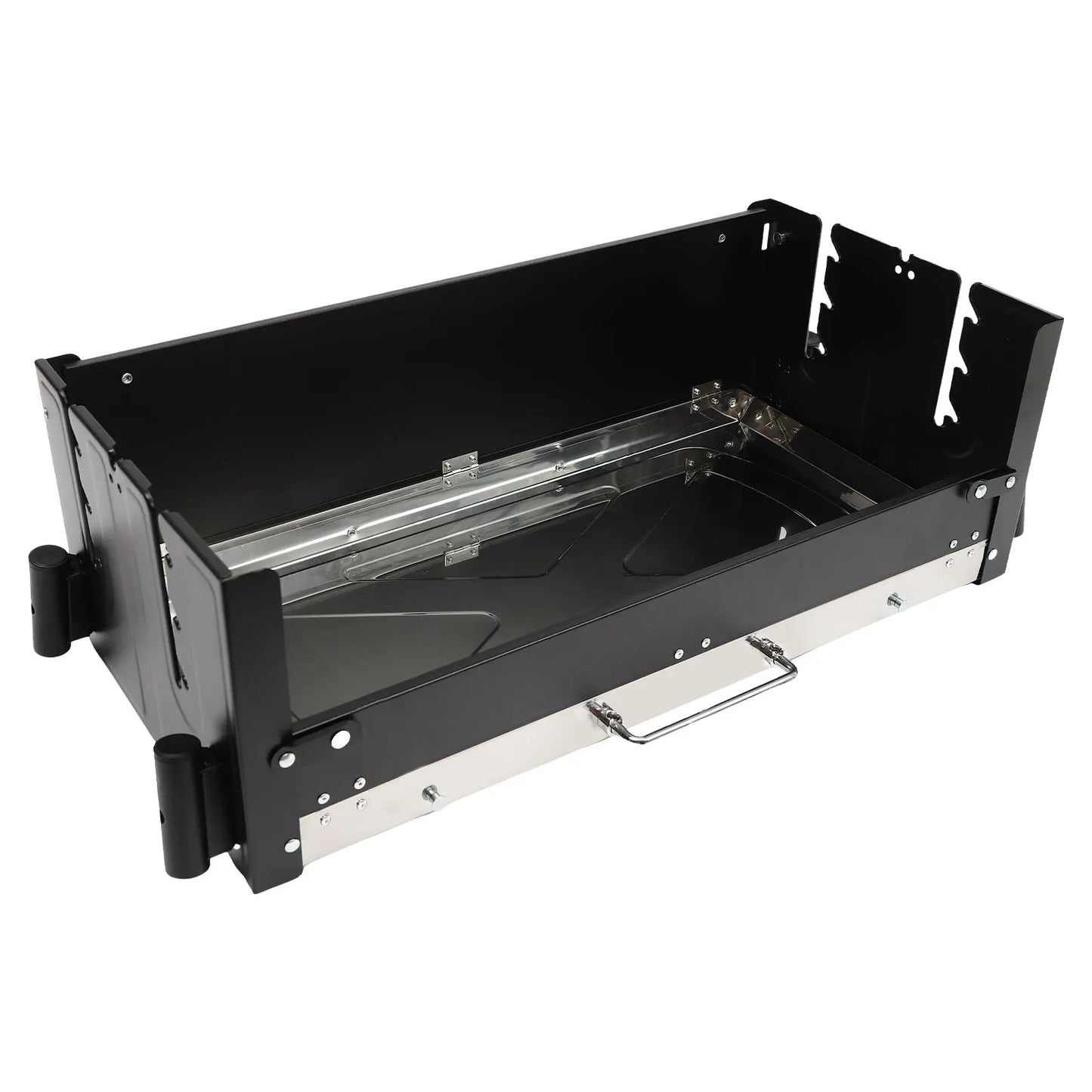 BymaocarCN Portable Charcoal Grill Freestanding With 3 Gear Height Adjustment