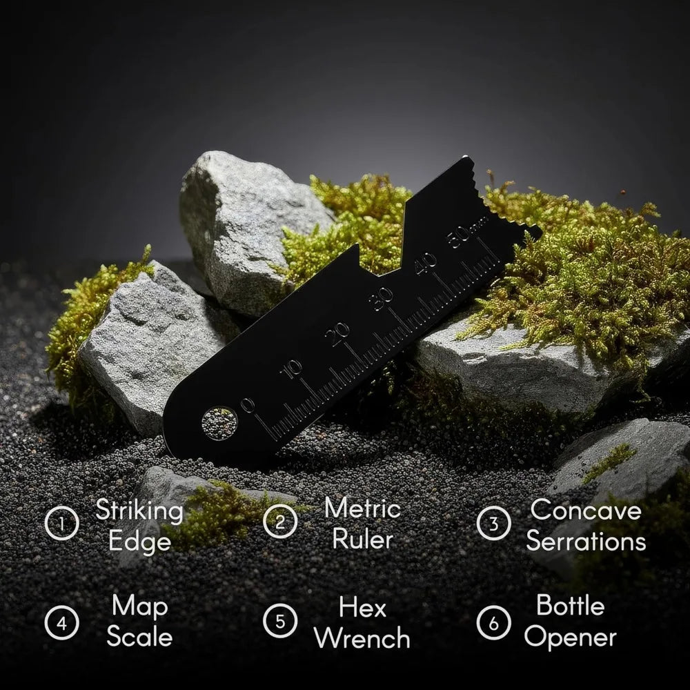 Iron Magnesium Fire Starter Kit With Waterproof Survival Sickle