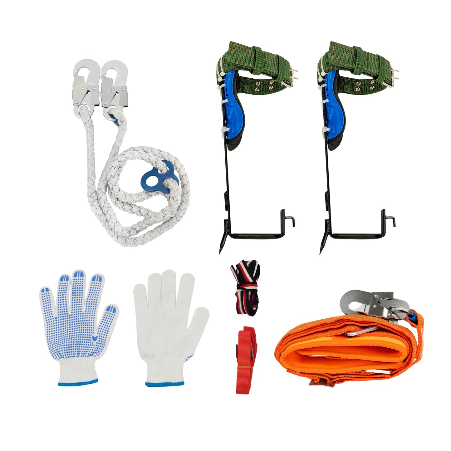 Tree Climbing Spikes Kit Arborist Harness 220 Pounds
