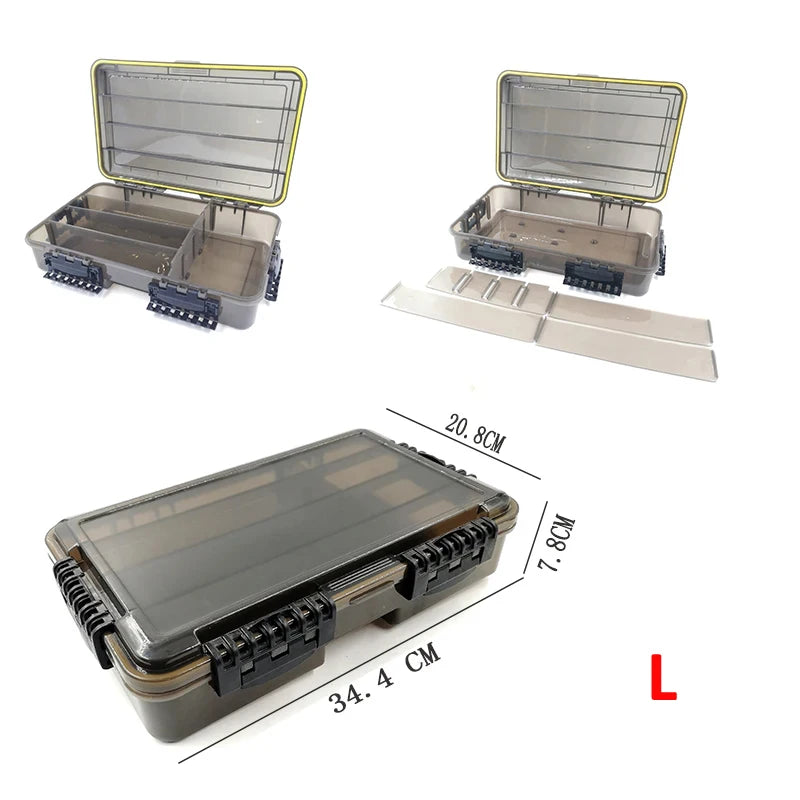 Waterproof Fishing Tackle Box Large Capacity Storage Organizer