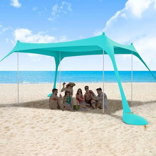 Beach Tent Sun Shelter UPF50 Plus Setup Outdoor Shade Canopy