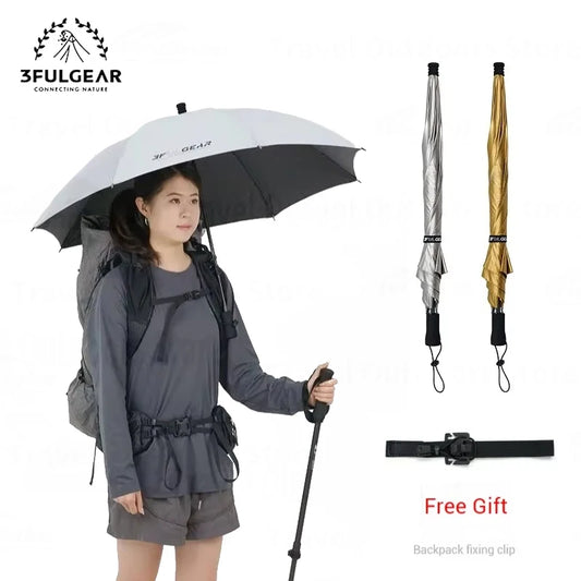 3F UL GEAR Carbon Fiber Hiking Umbrella Ultralight Rainproof