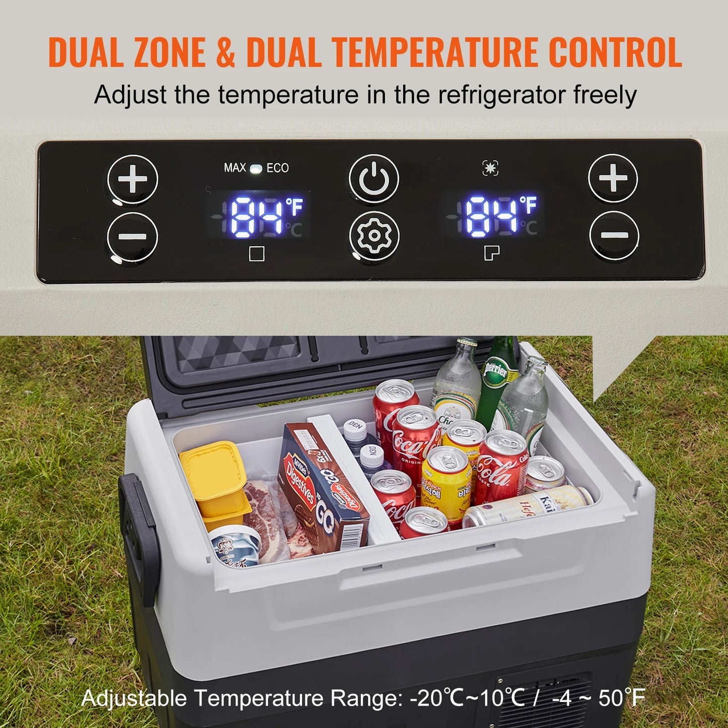 Portable Electric Car Refrigerator With Wheel Compressor Freezer