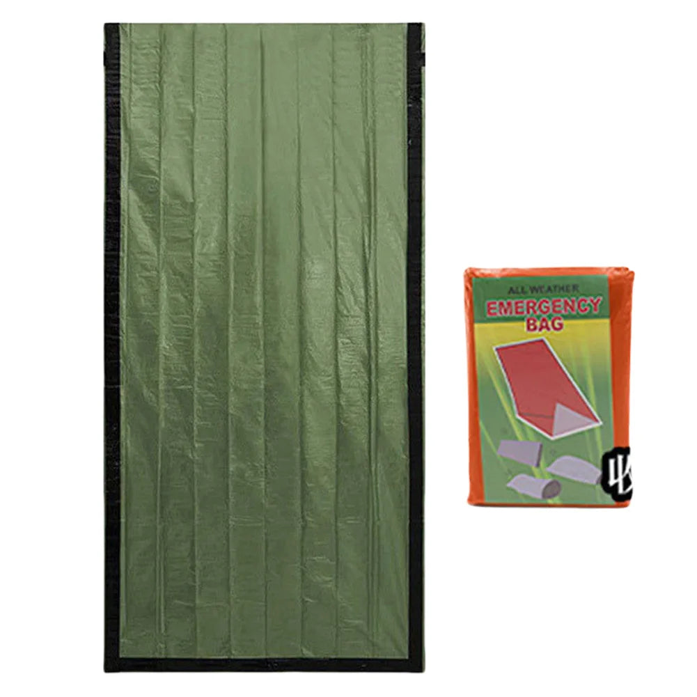 Portable Waterproof Emergency Thermal Survival Sleeping Bag Bivy Sack