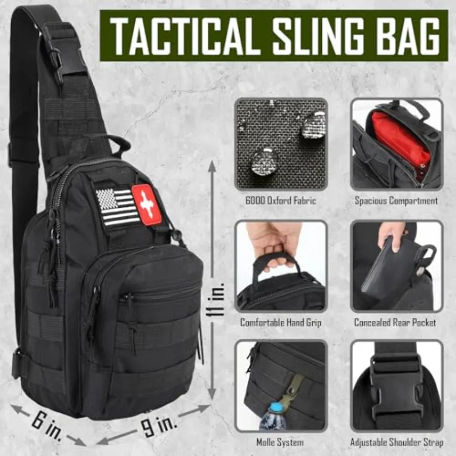 Survival Kit 268 Pcs Emergency Gear With First Aid Kit Camping Axe Headlamp