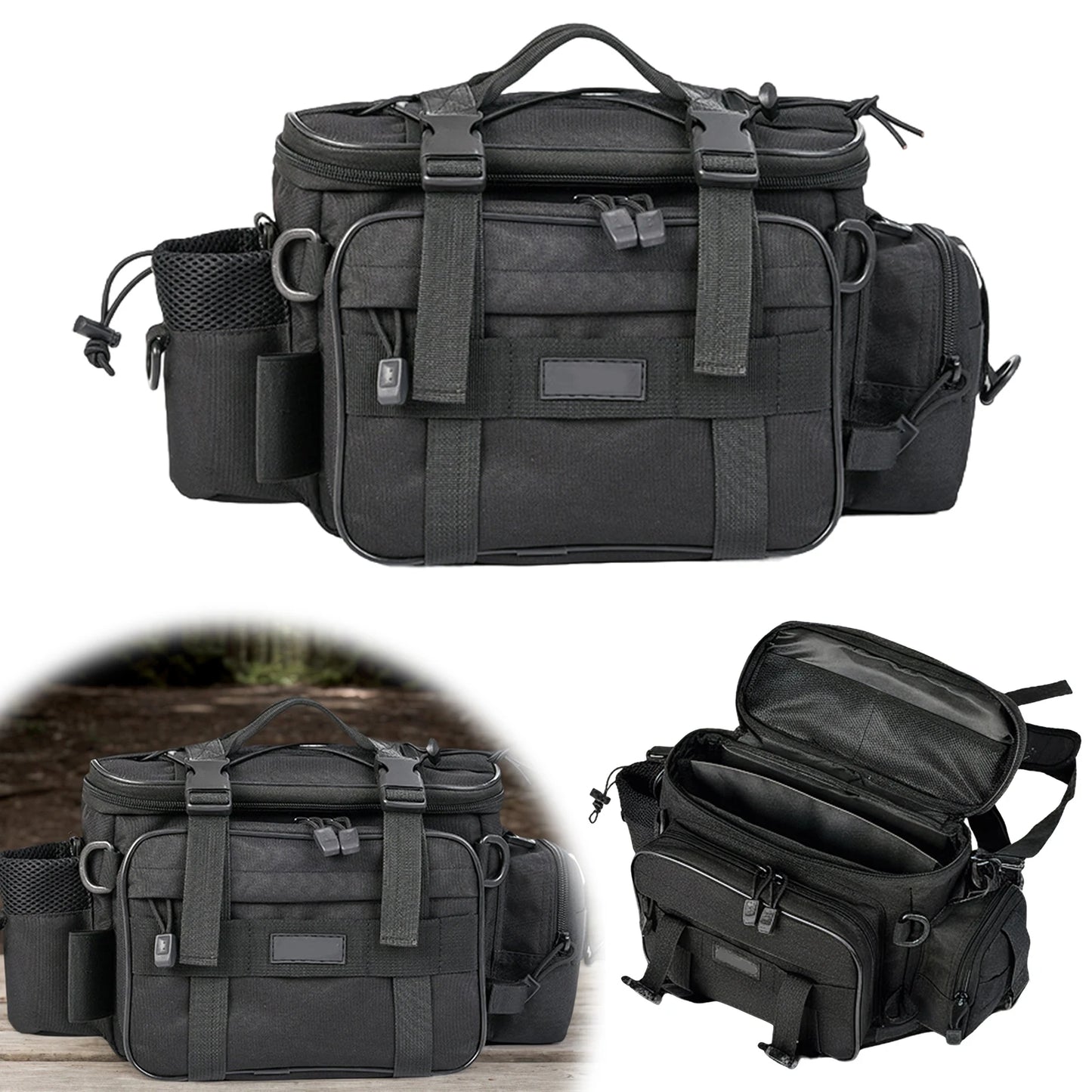 Multi-Functional Lure Bag Tackle Fishing Gear Organizer Backpack