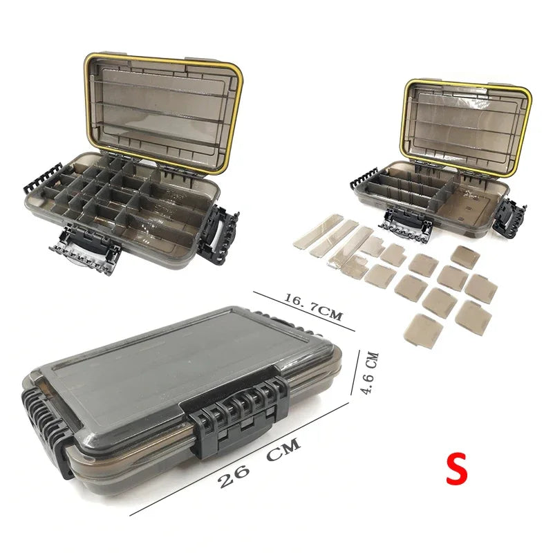 Waterproof Fishing Tackle Box Large Capacity Storage Organizer