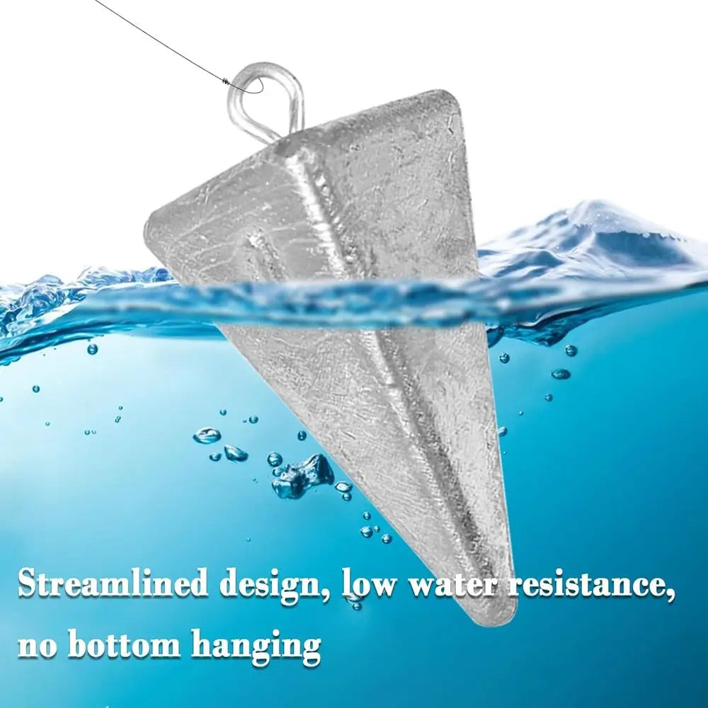 Ocean Saltwater Surf Fishing Pyramid Sinkers Kit for Tackle