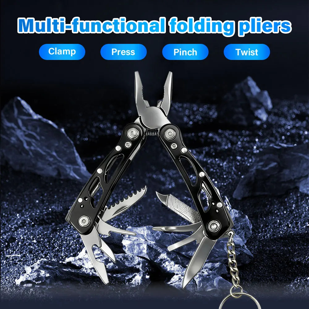 Folding Multi Tool Pocket Knife Pliers for Outdoor Survival