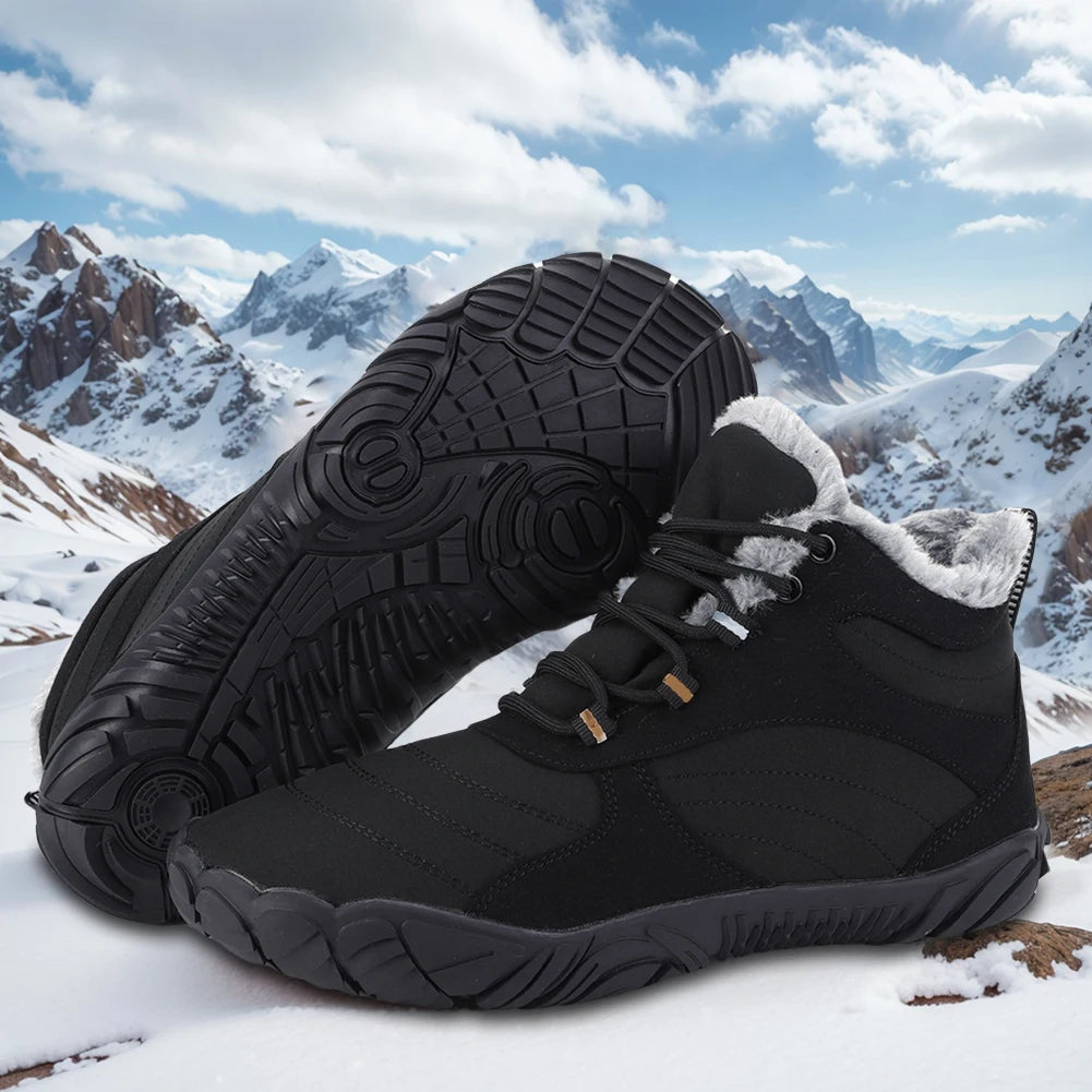 NONE Warm Hike Shoes Non-Slip Fur-Lined for Men and Women