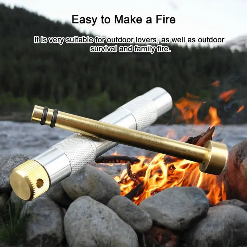 LACYIE Metal Fire Piston Starter For Survival And Camping