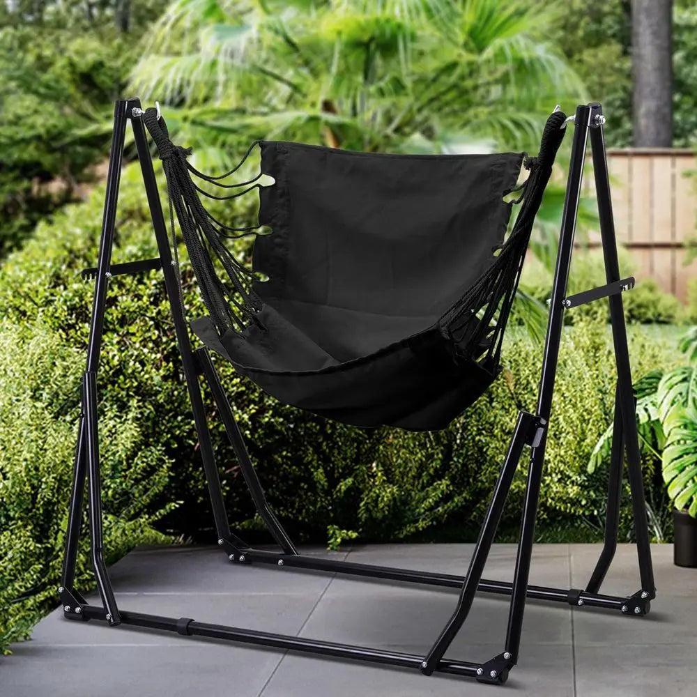 Hammock With Adjustable Stand 2 In 1 Hammock And Swinging Chair