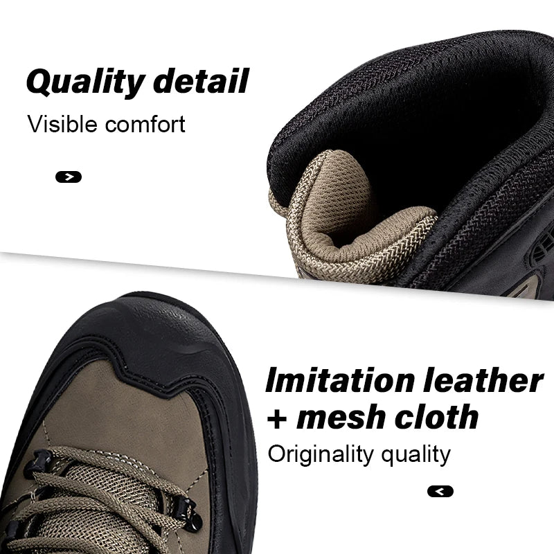 Louis Kadhrcn Men's Mountain Hiking Boots Waterproof Breathable
