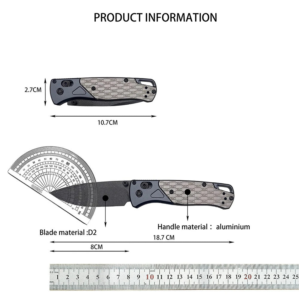 DIY Supplies Folding Knife Aluminum Handle Outdoor Clip
