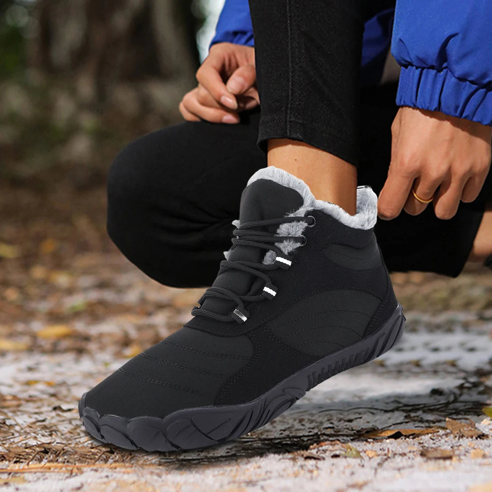 NONE Warm Hike Shoes Non-Slip Fur-Lined for Men and Women