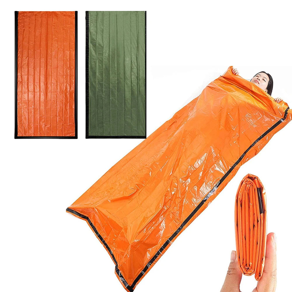 Portable Waterproof Emergency Thermal Survival Sleeping Bag Bivy Sack