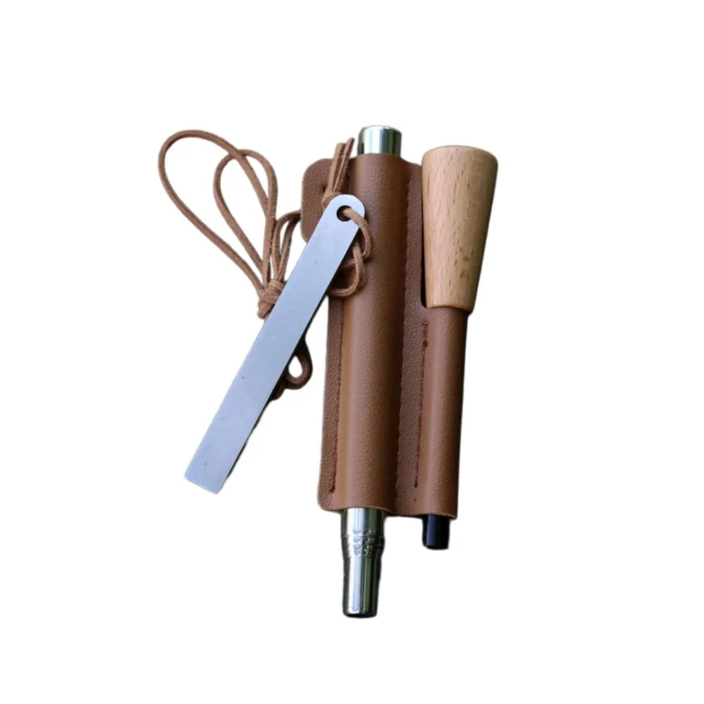 Iron Magnesium Fire Starter Kit 4 Piece Survival Set