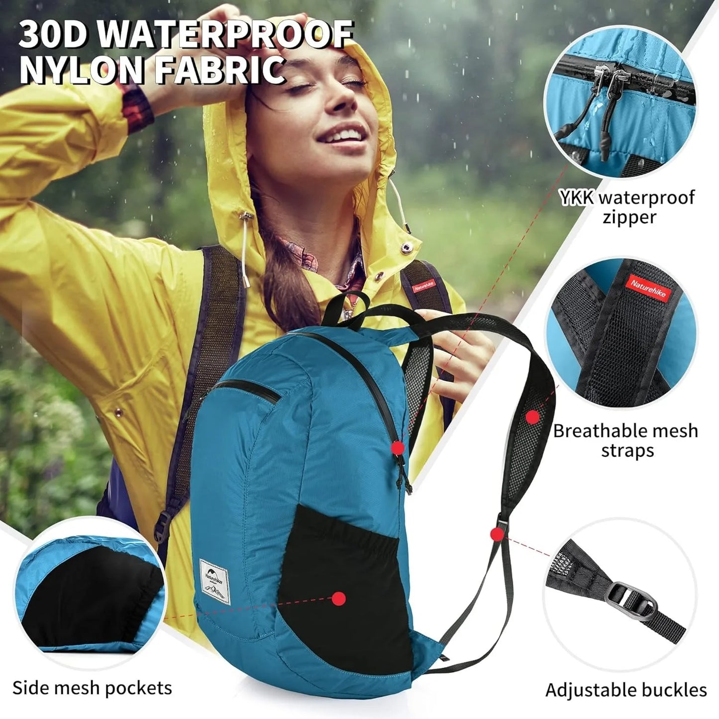Naturehike Lightweight Outdoor Hiking Daypack All Seasons