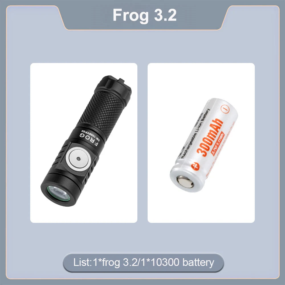 Lumintop Frog Keychain Flashlight 720 Lumens USB C Rechargeable