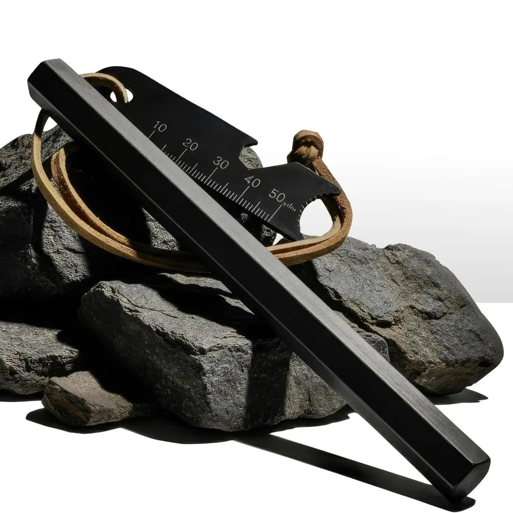 Iron Magnesium Fire Starter Kit With Waterproof Survival Sickle