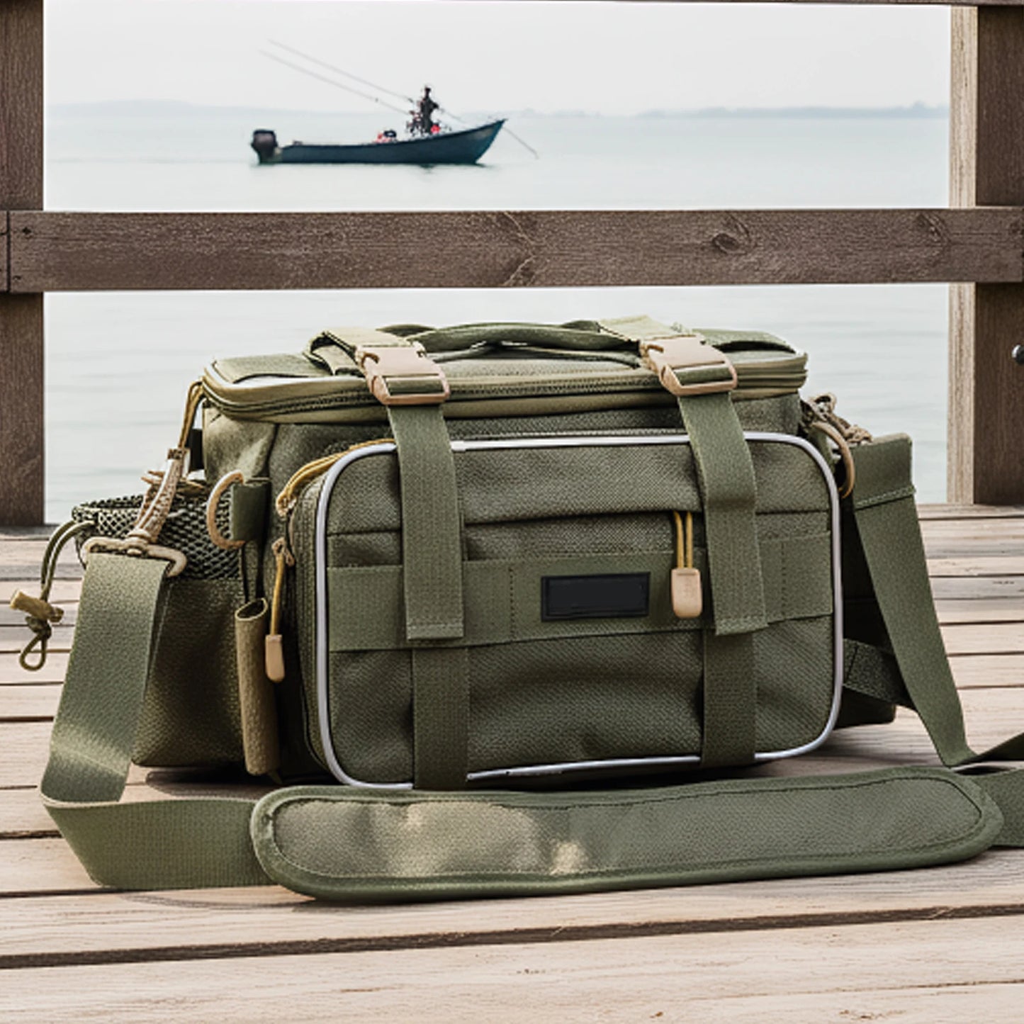 Multi Functional Lure Bag Wear Resistant Tackle Organizer Backpack