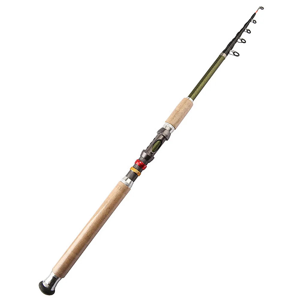 VKTECH Carbon Fiber Telescopic Fishing Rod 1-6lb Power