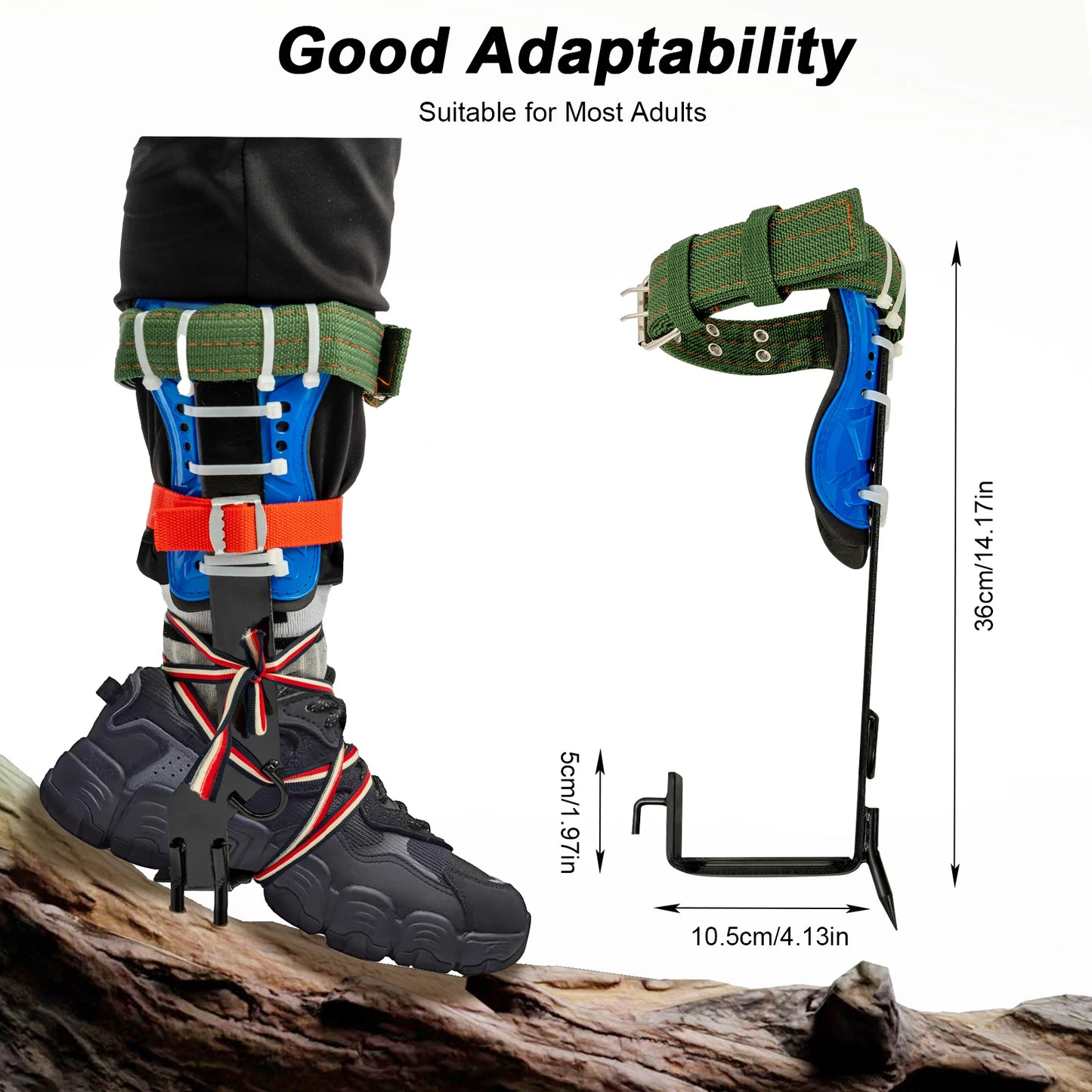 Tree Climbing Spikes Kit Arborist Harness 220 Pounds