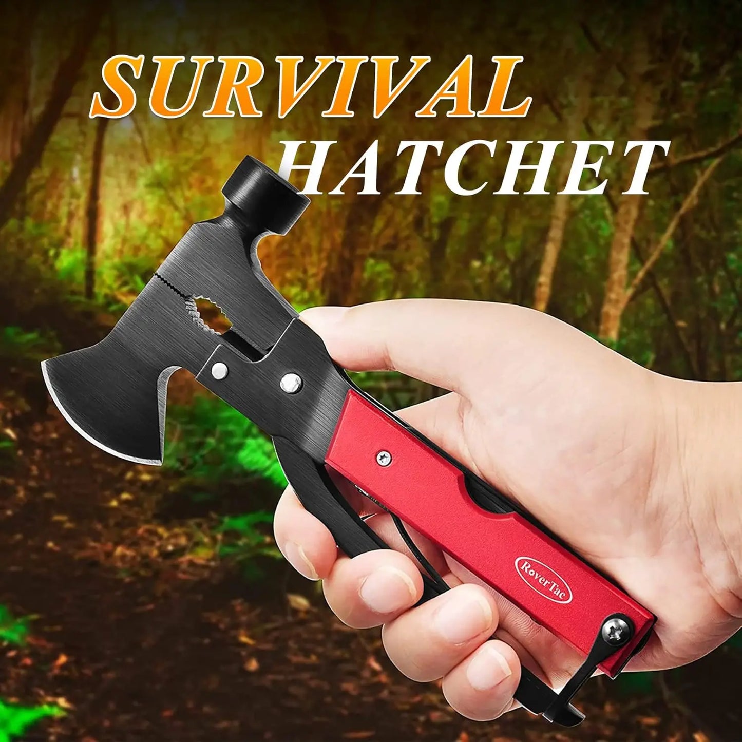 Multitool Camping Axe With Knife Hammer Saw 14 In 1