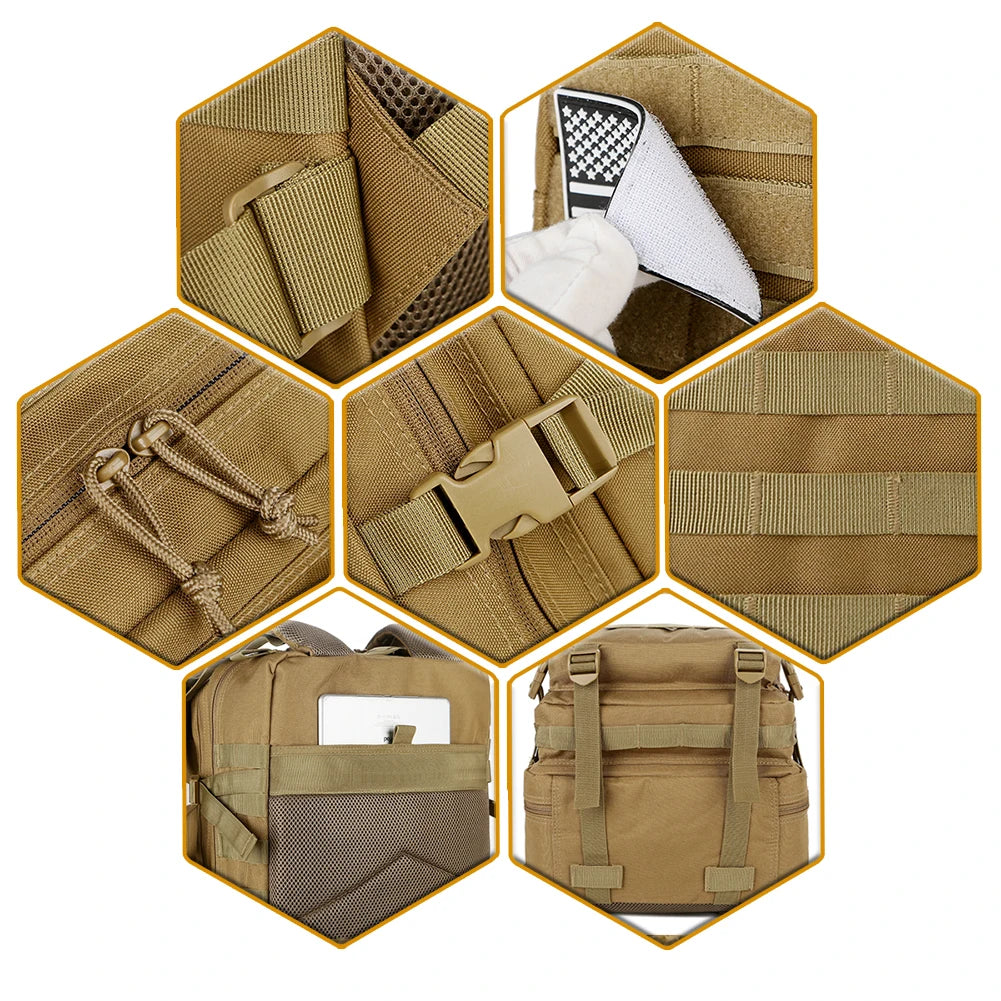 ReFire Gear Tactical Backpack Molle Pack for Trekking and Camping
