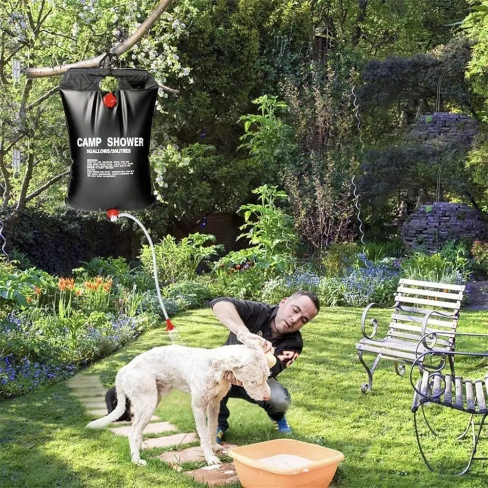 Solar Heating Portable Shower Bag Water Storage for Outdoor Camping