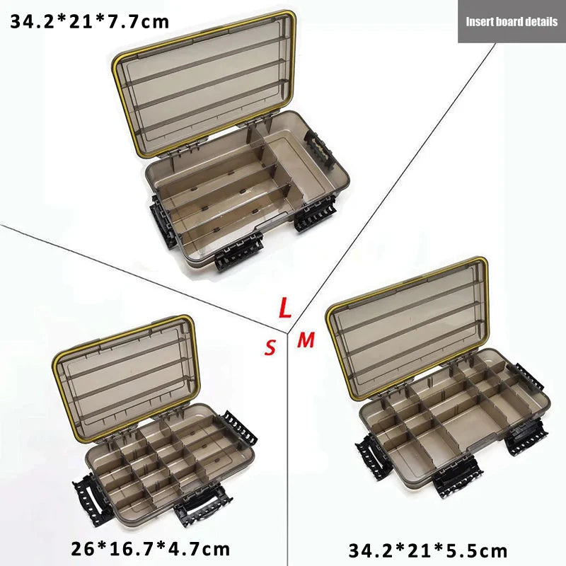 Waterproof Fishing Tackle Box Large Capacity Storage Organizer