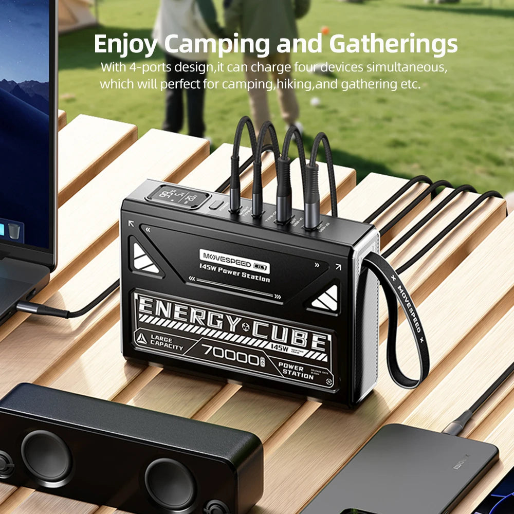 LED Camping Lantern 70000mAh Battery Power Bank For Outdoors