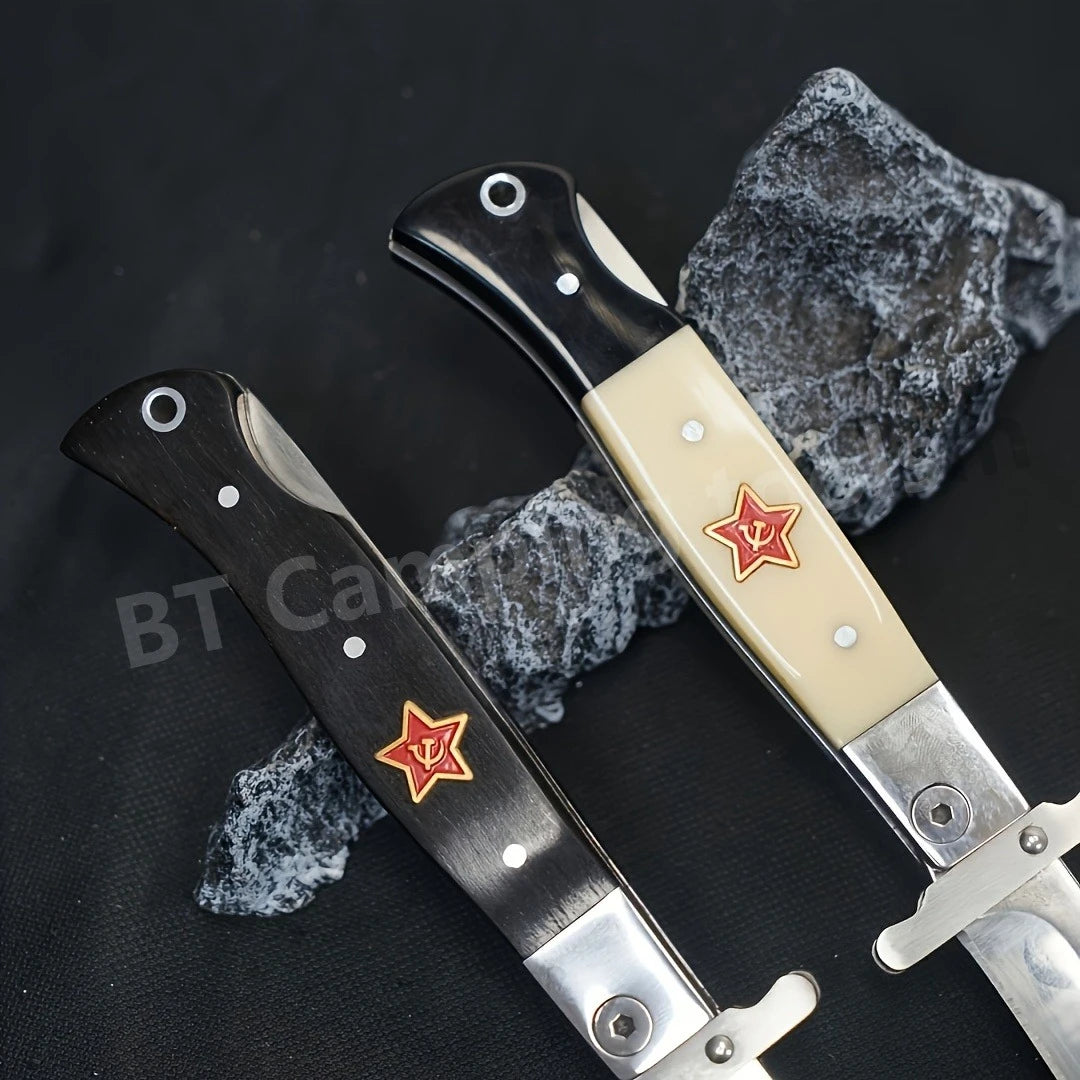DIY Supplies Stainless Steel Folding Pocket Knife Outdoor Camping Gear