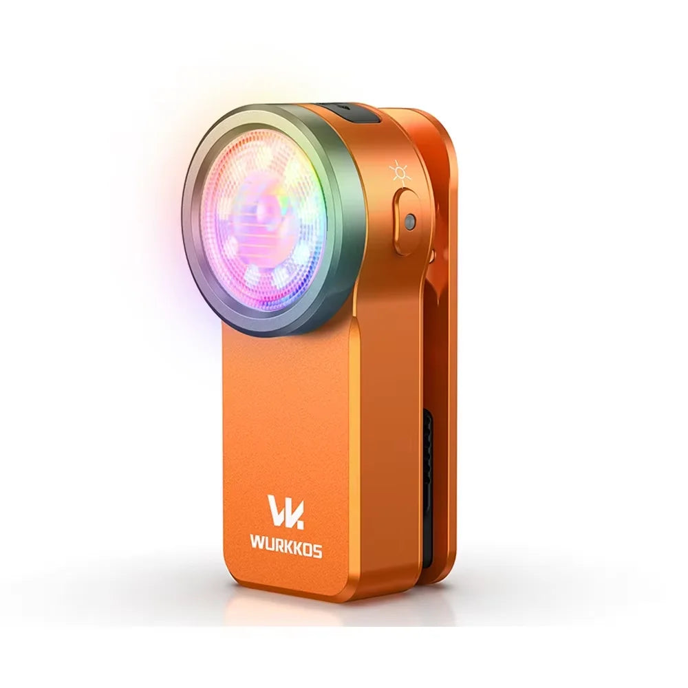 Wurkkos HD03 USB Rechargeable Mini Clip Light LED RGB Flashlight