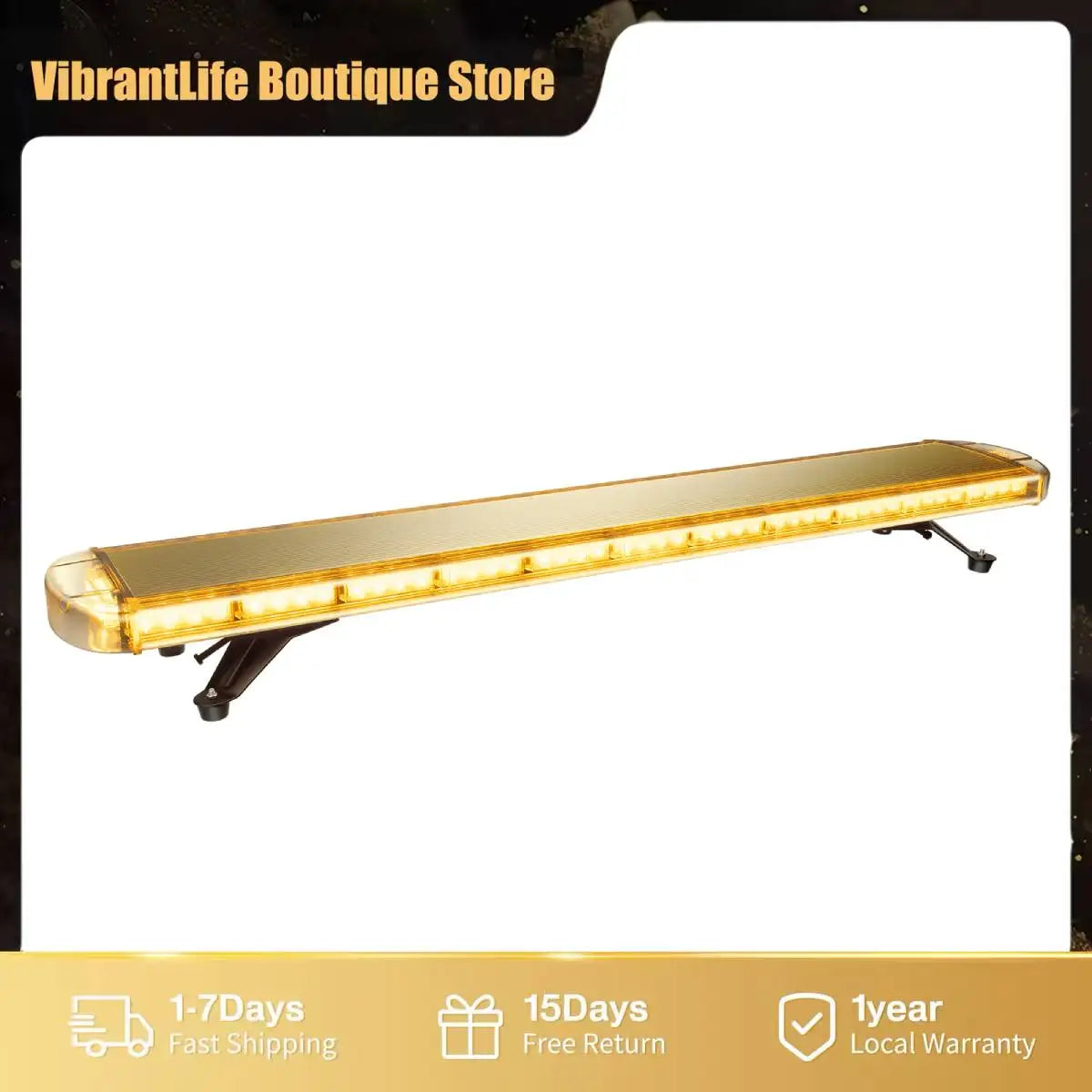 High Visibility 96LED 360 Degree IP65 Waterproof Emergency Strobe Light Bar