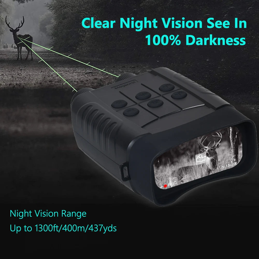 Megaorei Infrared Night Vision Binocular 10x Digital Zoom 400m 1300ft Range