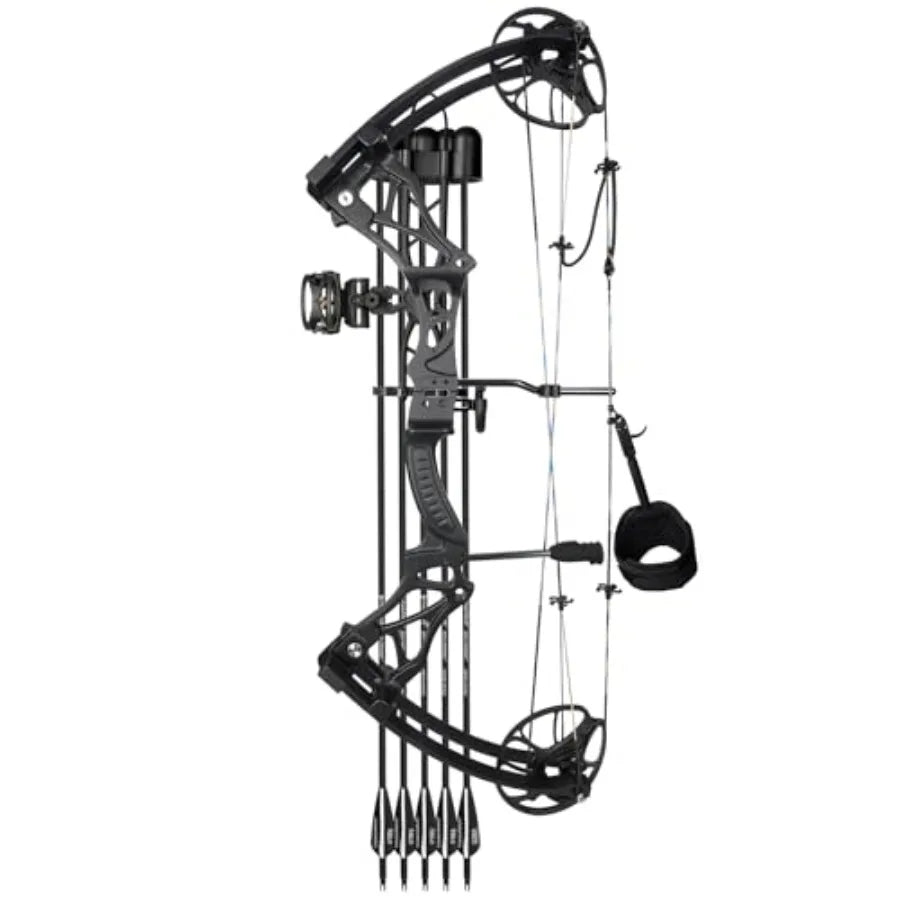 Lightweight Adjustable Compound Bow Package Draw 0-70 Lbs 320 FPS