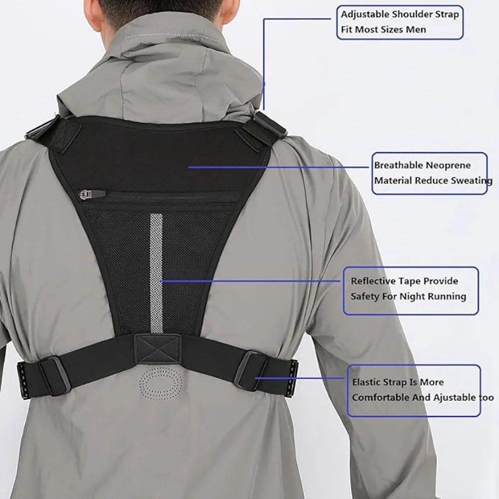 Outdoor Chest Rig Vest Bag for Running Hiking and Travel