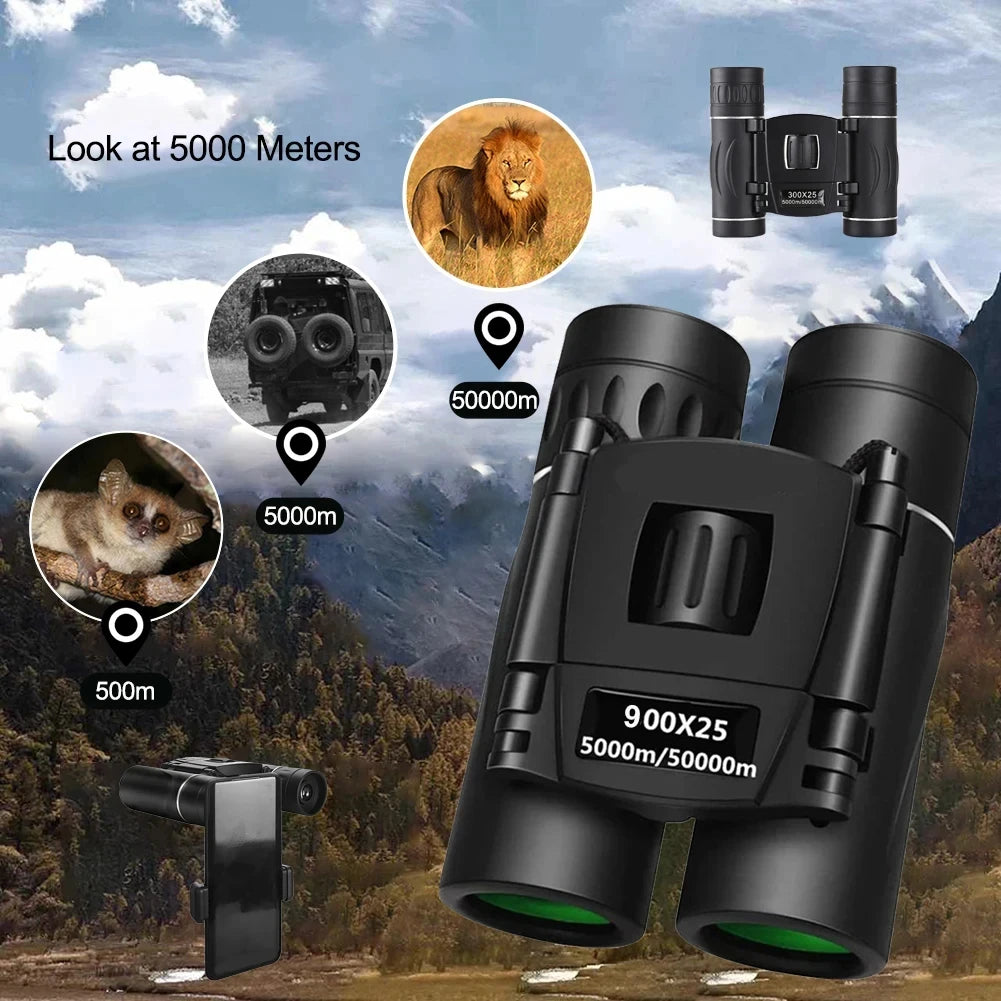 Long Range 900x25 BAK4 Binoculars For Hunting And Camping