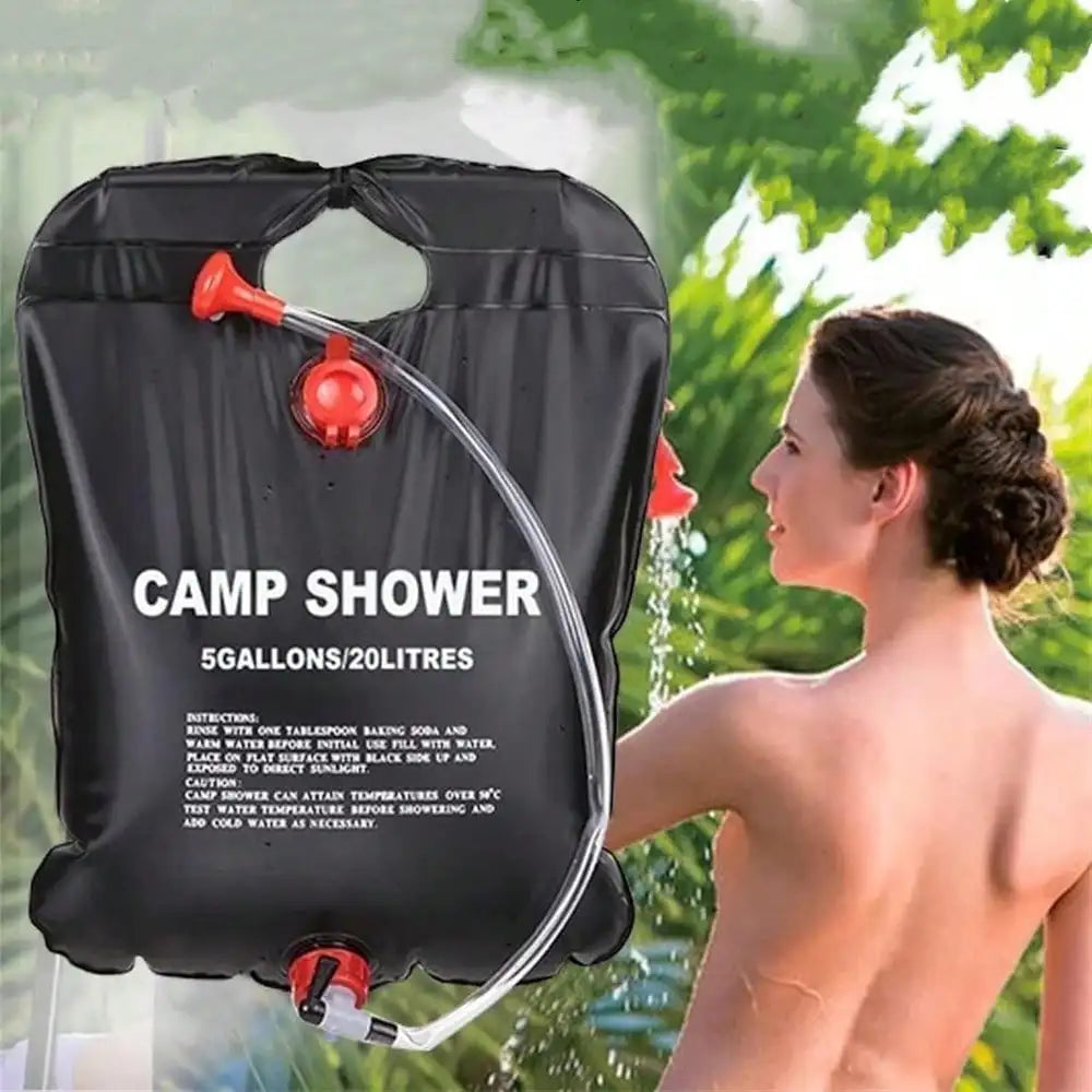 Solar Heating Portable Shower Bag Water Storage for Outdoor Camping